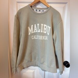 Denim and Flower Ricky Singh Malibu California Men’s Sweater - Green